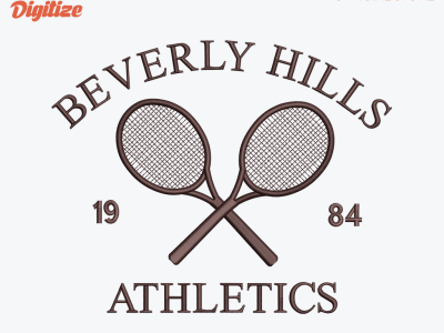 Beverly-Hills-Tenis Embroidery Logo